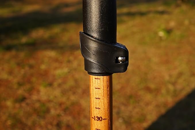 Trekking Pole - 1pc Pack Sassafras Wood Adjustable&Detachable Hiking or Walking Stick