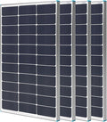 Renogy 4PCS N-Type 100 Watt Solar Panels 16BB, 12V 400W Solar Panel 25% High-Efficiency, PV Module Power Charger for RV Marine Rooftop Farm Battery and Other Off-Grid Applications, 4-Pack 100W