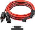 10AWG Solar Panel to SAE Adapter Cable 8FT SAE Plug Cable PV Solar Extension Wire with SAE Polarity Reverse Adapter for Car RV Caravan Solar Panel Battery Charger