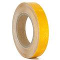 Reflective Tape, Waterproof Self Adhesive Dot Reflective Tape Outdoor Safety Caution Reflector for Trailers, Bikes, Cars（Yellow, 1 Inch x 65 Feet）