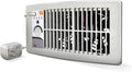 Suncourt Flush Fit Floor/Wall Register Booster Fan — Ultra-Quiet, 5-Speed Vent Fan with Smart Technology and 6-Foot Power Cord, HC500-W (White)