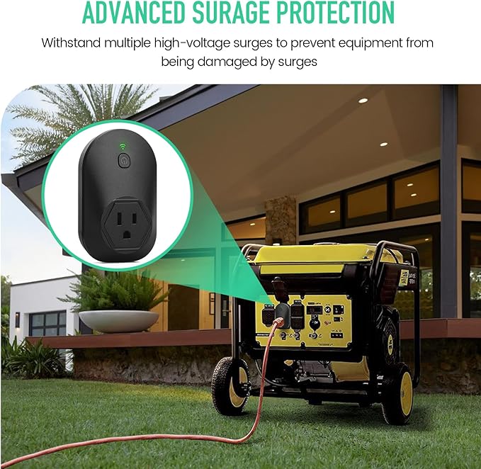 Generator Electromagnetic Protector, EMP Protection, Plug Into The Socket of Inverter & Generator, Withstand Multiple High-Voltage Surges, for Home Backup, Emergencies, Grid outages