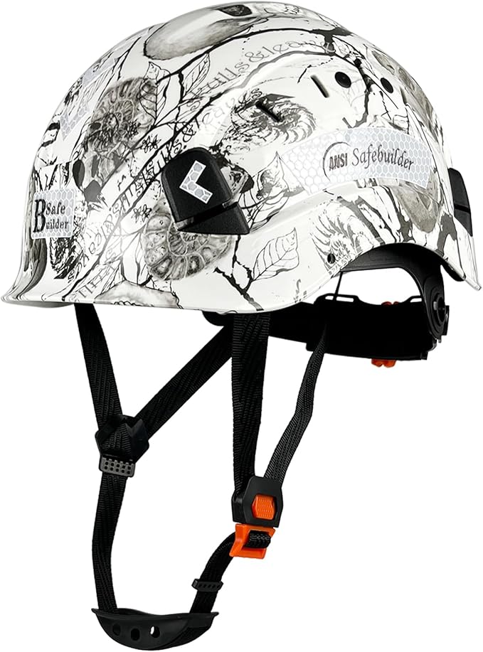 Construction Safety Helmet ABS Hard Hat Adjustable Ventilation System Hardhats Industrial Work Head Protection for Men Certified ANSI/ISEA Z89.1