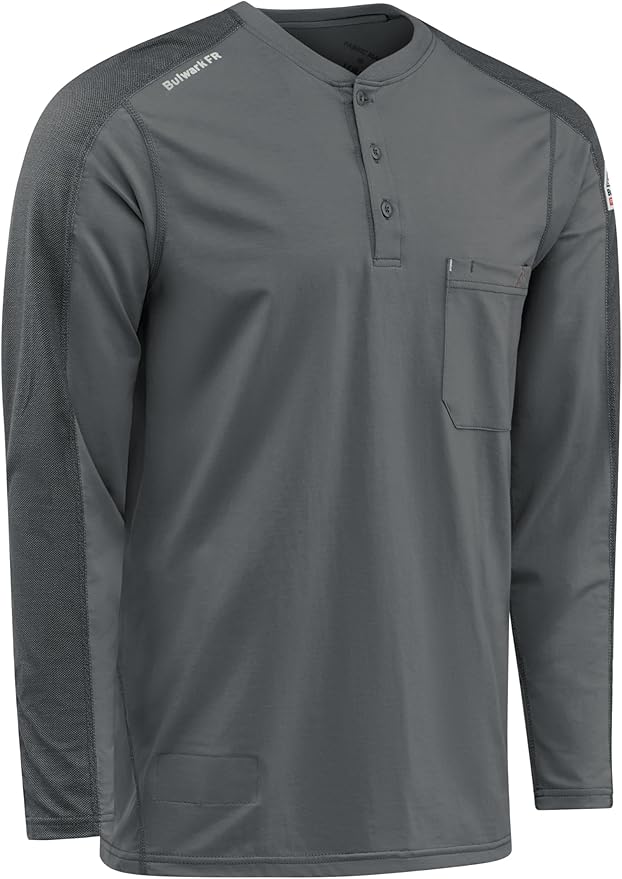 Bulwark FR Men's Flame Resistant Flex Knit Henley