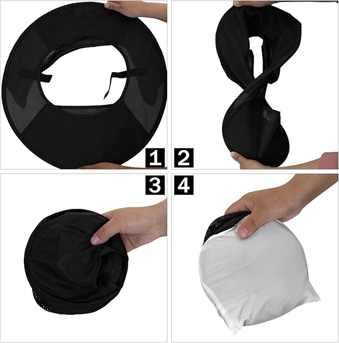 TCCFCCT Hard Hat Sun Shade, Full Brim Neck Shield, 2Packs, Hard Hat Not Included