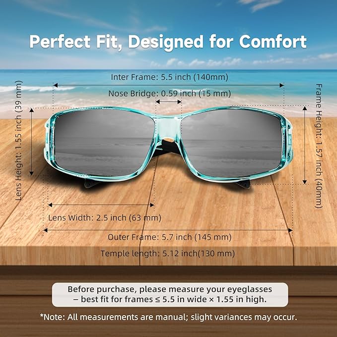 Night Driving Glasses Night Vision Glasses Fit Over Glasses Polarized Anti-Glare UV400 Gift for Men Women