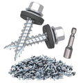 Metal Roofing Screws 320Pcs #10 x 1inch, Hex Head Sheet Metal Roof Screw with EPDM Washer Replacement for Corrugated Roofing