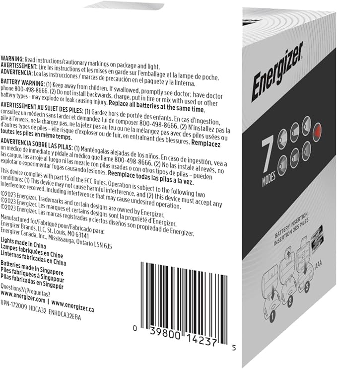Energizer LED Headlamp PRO (4-Pack), IPX4 Water Resistant Headlamps, High-Performance Head Light for Outdoors, Camping, Running, Storm, Survival LED Light for Emergencies (Batteries Included)