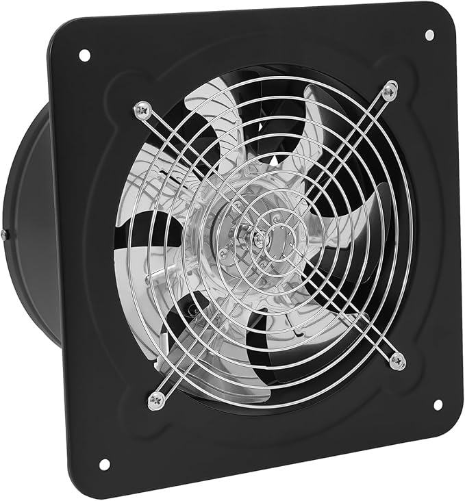 8'' Explosion Proof Exhaust Fan, 80W 500CFM Industrial Axial Flow Fan Utility Blower Ventilator Extractor Factory Extraction Ventilation for Garage Shops Kitchen, 2600RPM