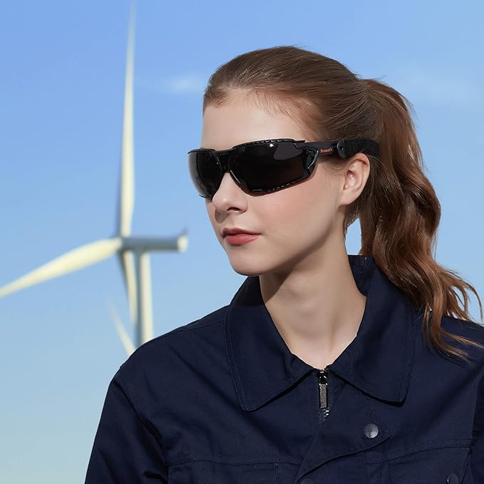 ProtectX Classic Safety Glasses, Anti-Fog Scratch Resistant Lenses, Protective Eyewear for Work, Indoor/Outdoor, ANSI Z87.1