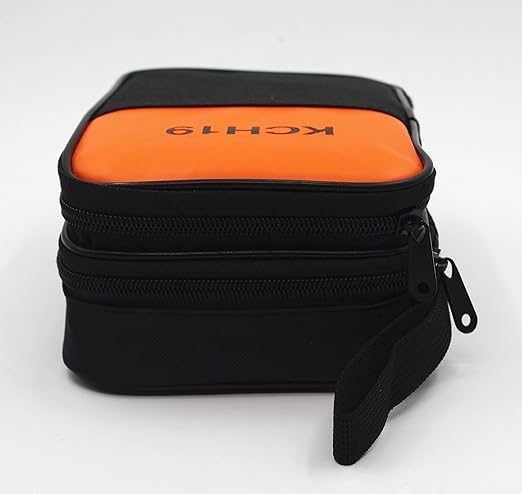 KCH19 Double Layered & Padded Carrying Zipper Case with Wrist Strap Use for Handheld Multimeter,Phase Indicator,Thermometer, Calibrator,Clamp Meter