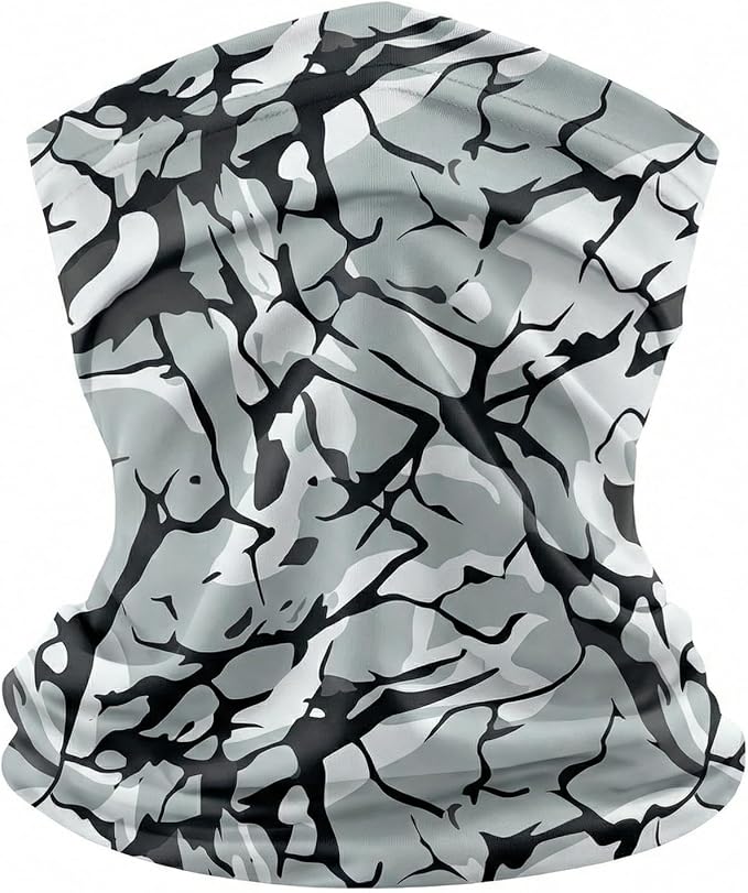 UPF 50 Sun Protection Neck Gaiter - 13-in-1 Multifunctional Face Cover for Hiking, Fishing, Cycling