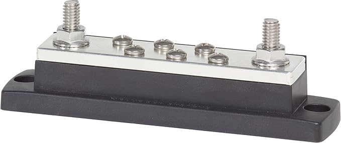 Blue Sea Systems 2128 250 Amp MaxiBus BusBar with 6 screws