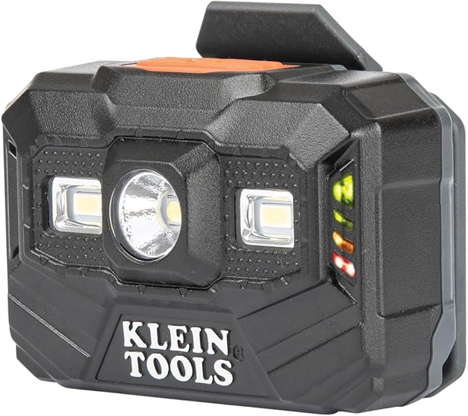 Klein Tools 56062 Rechargeable LED Headlamp / Worklight for Klein Hardhats, 300 Lumens, All-Day Runtime, 3 Modes, for Work and Outdoors