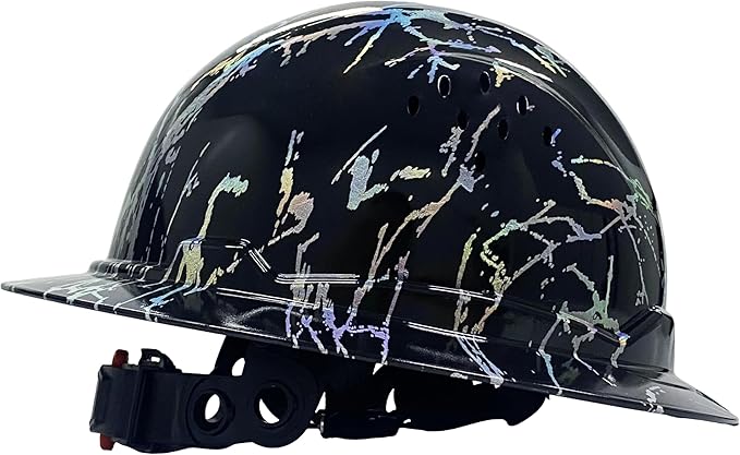 Hard Hat Full Brim Hardhats Safety Helmet Hydro Dipping HDPE ANSI Type Ⅰ Class C Certified ANSI Z89.1 Construction Work Industrial Vented