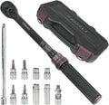 11Pcs 3/8 Inch Drive Spark Plug Socket Set with 72 Tooth Click Torque Wrench 5-45FT.LB/6.8-61N.M - Heavy Duty Magnetic Swivel Spark Plug Socket for Easy Access & Removal of Spark Plugs