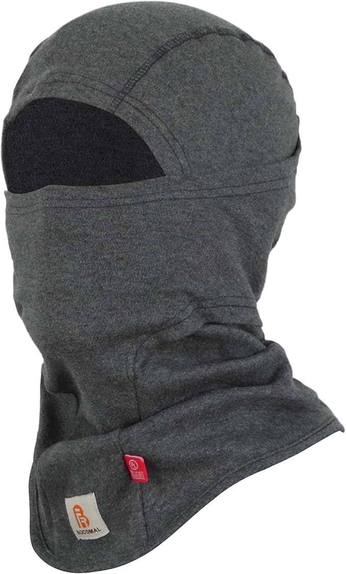 BOCOMAL FR Flame Resistant Balaclava Face Mask Arc Rated NFPA2112 CAT2 Helmet Liner Covering Hood for Welding