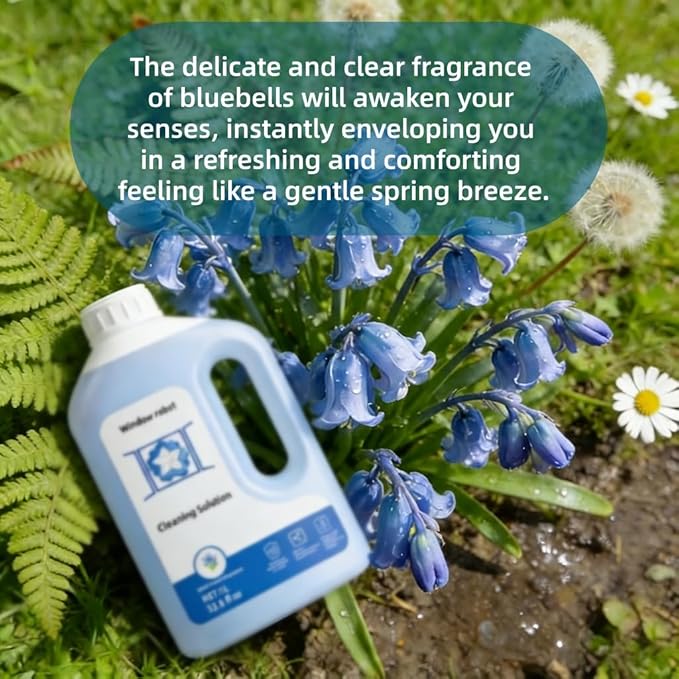 1L Window Cleaner, Cleaning Solution Compatible with ECOVACS Winbot W2 PRO Omni/W2 Omni/W2 PRO/W1 PRO/WINBOT MINI,Glass Cleaner Liquid,Window Cleaning Robot.(2 Bottles)