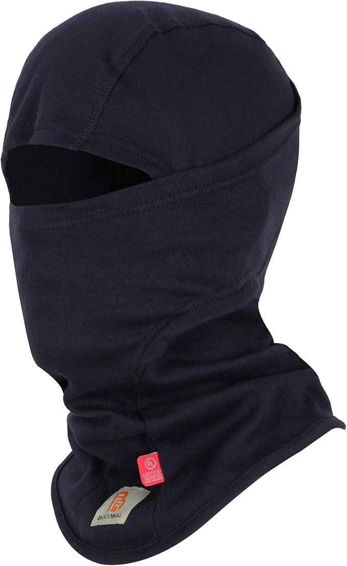BOCOMAL FR Flame Resistant Balaclava Face Mask Arc Rated NFPA2112 CAT2 Helmet Liner Covering Hood for Welding