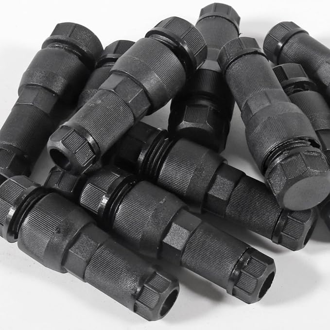 20PACK Low Voltage Waterproof Replacement Landscape Light Cable Connector 12-20 Gauge Wire Connectors for Landscape Lighting Path Lights