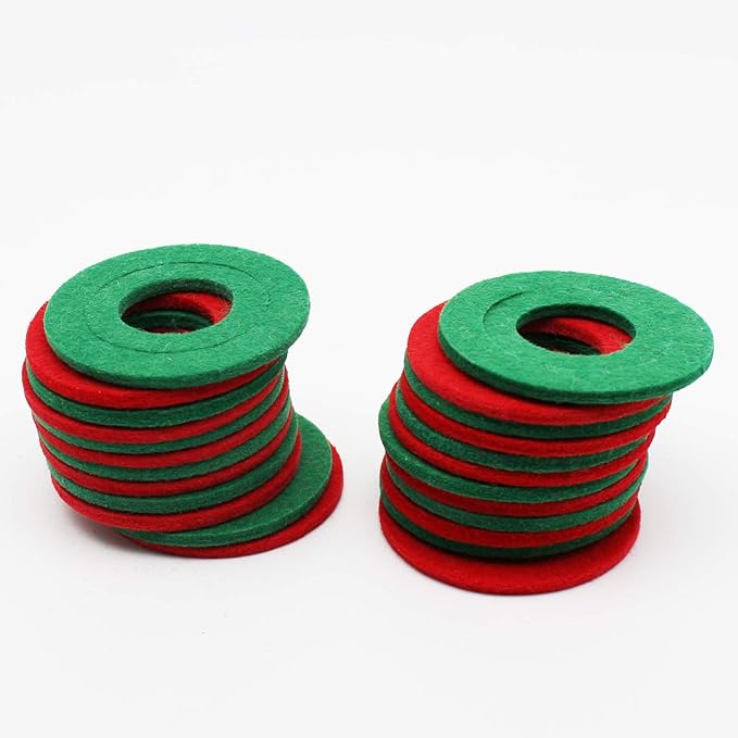 TKDMR Battery Terminal Anti Corrosion Washers Fiber - Battery washers Battery Terminal Protector Car Battery Corrosion prevention shim (24, Red)