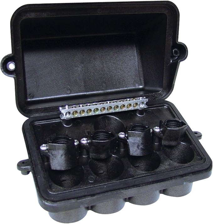Intermatic PJB4175 Junction Box, 4-Light, Black