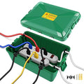 NineLeaf IP54 Waterproof Electrical Box, Outdoor Weatherproof Plug Cover (12.5 x 8.5 x 5 inch),Extension Cord Cover for Outdoor Timer, Extension Cord, Power Strip, String Light, Green