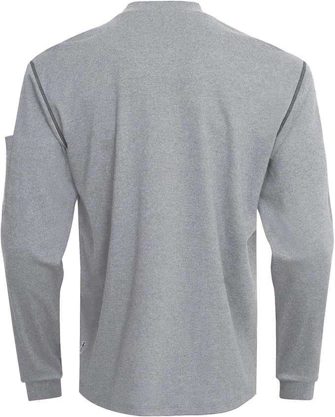 FR Shirts for Men CAT2/HRC2 Flame Resistant Shirts 6.5oz Light Weight Long Sleeve Fire Retardant Shirts
