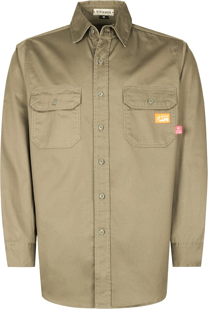 Titicaca FR Shirt Flame Resistant Work Shirt Men's Cotton 7.5oz Welding Shirt