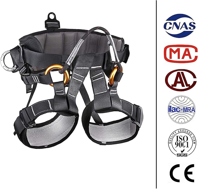 Climbing Seat Belt, Caving, Rock Climbing and Rappelling Equipment, Body Guard Protect, Rappelling Rescuing Equip
