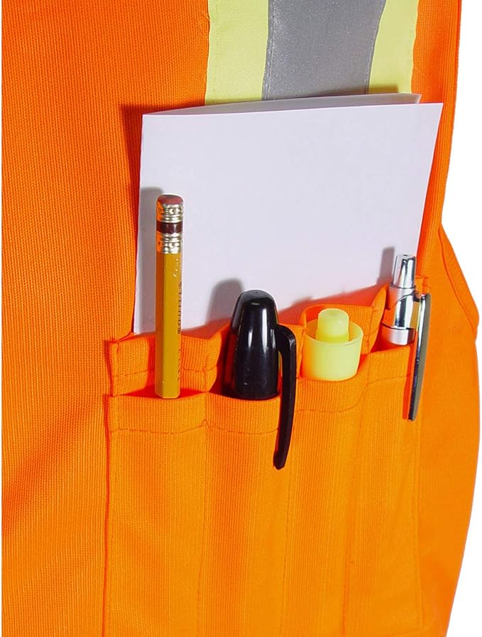 Radians SV6 Two Tone Class 2 Surveyor Polyester All Mesh Vests with Contrasting Trim, Green, Large (SV6-2ZGM-L)