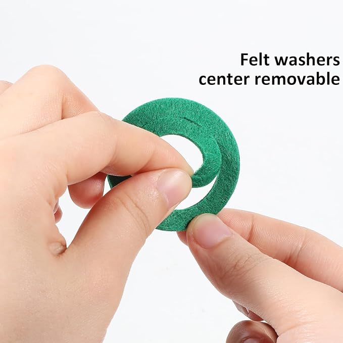 40 Pcs Car Battery Terminal Protector Anti Corrosion Washers, Fiber Felt Washer Battery Corrosion prevention shim Car Battery Cleaner Kit Green Red