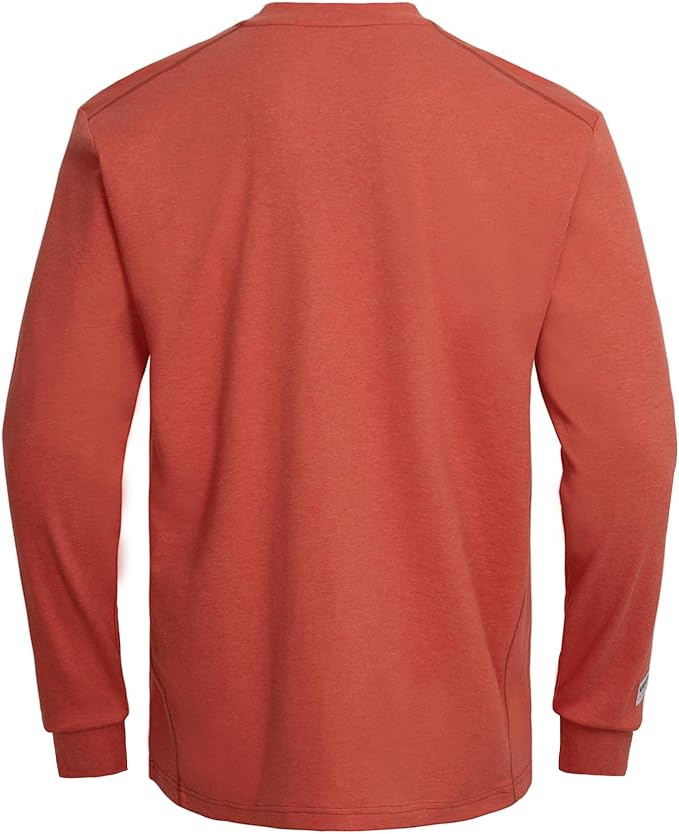 FR Shirts for Men CAT2/HRC2 6.5oz Lightweight Fire Resistant Shirts for Men Long Sleeve Crewneck T-Shirt