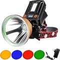 Coon Hunting Lights,High Power LED Headlamp,Super Bright Rechargeable Headlight,Waterproof Outdoor Spotlight Flashlight,Portable Green red Head lamp for Fishing Camping
