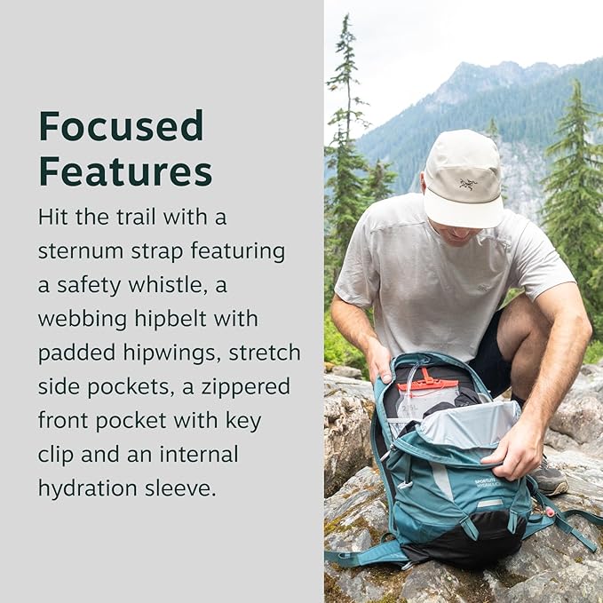 Osprey Sportlite Lightweight Hiking Backpack with Hydraulics Reservoir for Men & Women - Everyday Hydration Travel Bag