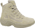 Reebok Men's Rb8694 Rapid Response Rb Composite Toe 6" Tactical Stealth Boot Sidezipper Desert Tan Military & Tactical Boots