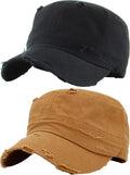 Funky Junque Distressed Military Hat – Newsboy Hats for Women, Short Brim Army Baseball Cap, Womens Cadet Hat Trendy Style