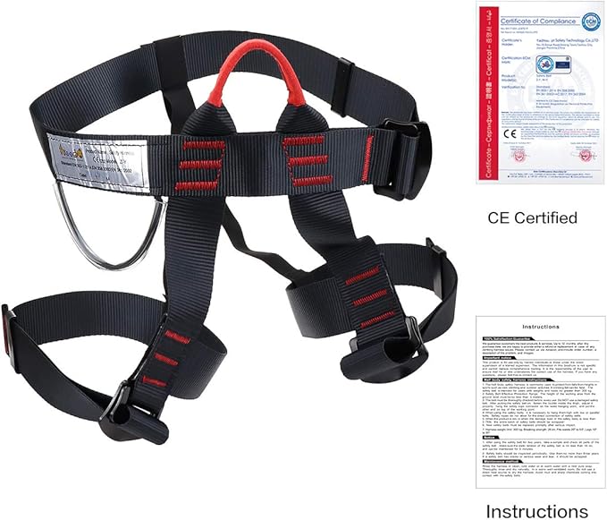 Climbing, Rock Climbing, Half Body for Rappelling Fire Rescuing Tree Climbing Gear