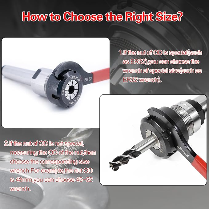 6pcs Coilover Spanner Wrench Set, C-Shape Shock Spanner Hook Wrench Tools, for Suspension System and Shock Adjustment