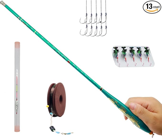 Fishing Rod Fishing Rod Kit - Stream Fishing Pole Small Creek Telescopic Fly Poles All Waters Quality Carbon Tube Creek Rods