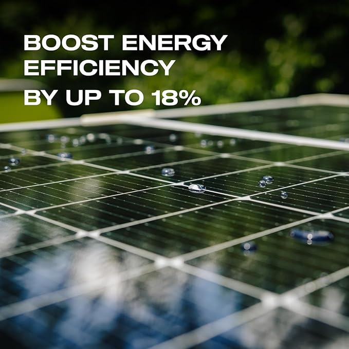 Nasiol SolarCoat GC Advanced Nano Coating for Tempered Glass Solar Panels, Increases Efficiency, Provides Dirt Repellency and Self Clean PV Coating- 5.07FlOz