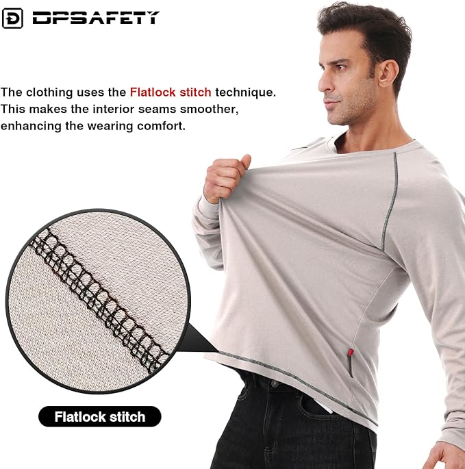 FR Shirt 6 oz Hi Vis Fire Resistant Flame Resistant Shirts for Men,Welding Shirt Cotton CAT2 Long-Sleeved Shirts