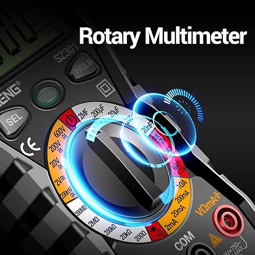 ANENG Digital Multimeter with Car Battery Tester,12V Digital Automotive Batteries Tester,Measures Voltage,Current,Resistance,Continuity,Diodes,Voltage Indicator for Truck Motorcycle Electrical Tools
