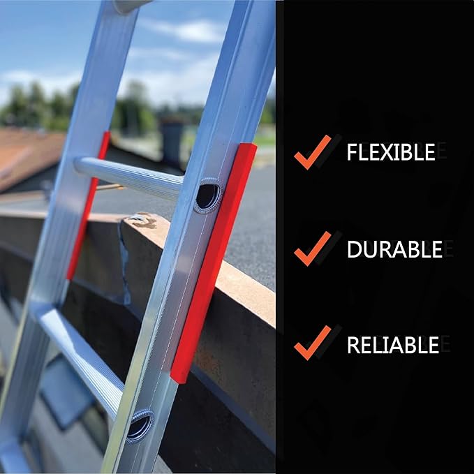 LADDER BODYGUARD Ladder Rail Covers for Gutters & Roof, Non-Marring Surface Protector, Helps Reduce Scratches & Dents | Extension & Multi-Position Ladder Accessory | Fits 1 1/8” Wide Centered “T”