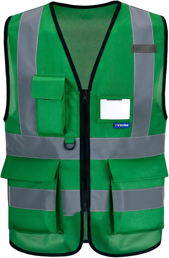 A-SAFETY high vis vest green