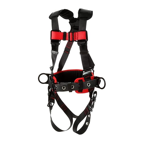3M Protecta P200 Construction Style Positioning Harness, 1161310, Black, X-Large, 1 Ea/Case