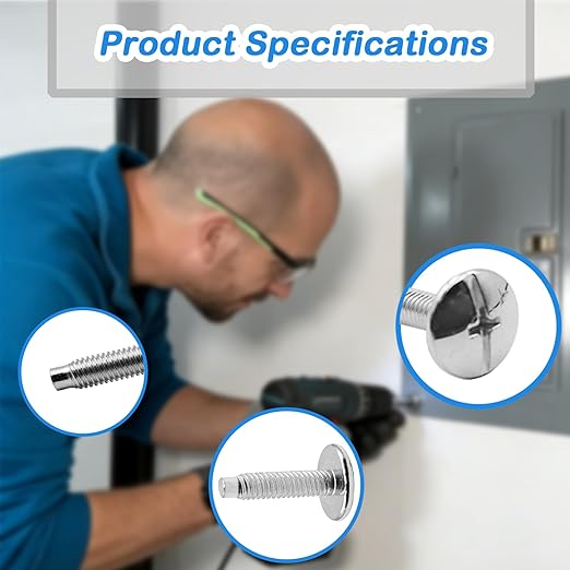 Load Center Cover Screws for Square D, Panel Screw Compatible with QO and Homeline Electrical Panels 20 pcs