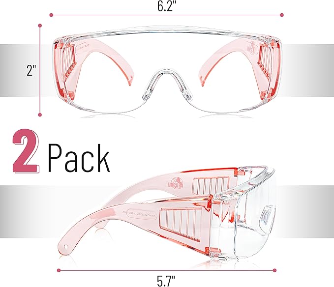UNCO- Safety Goggles Over Glasses, Protective Goggles, Anti Fog, Work, Safety Glasses Over
