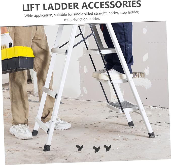 Gadpiparty 3pcs Ladder Button Replacement Kit Telescopic Ladder Parts Easy Install Non-Slip Silicone Feet for Enhanced Safety and Stability Compatible with Various Types