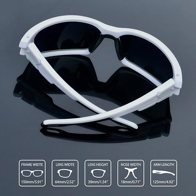 Joopin Sports Sunglasses Polarized UV400 Protection Wrap Around Sun Glasses Shades for Men Women